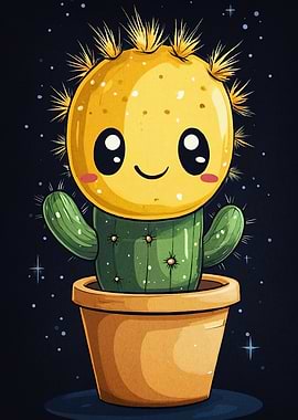 Cute Cartoon Cactus