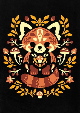 Red Panda folk autumn