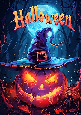 Halloween Pumpkin Witch