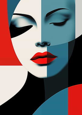 Abstract Woman Portrait