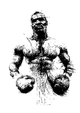 Mike Tyson Boxing Sketch