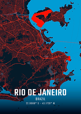 Rio de Janeiro City Map
