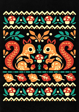 Autumnal Squirrel Folk ugly autumn