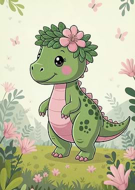 Dinosaur Flower Crown