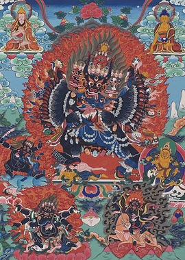 Vajrabhairava-Thangka Painting