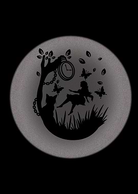 Alice in Wonderland Silhouette