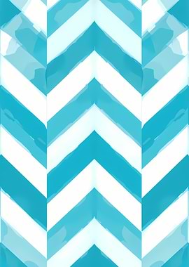 Chevron Pattern in Blue and White