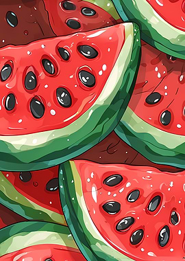 Watermelon Slices Pattern