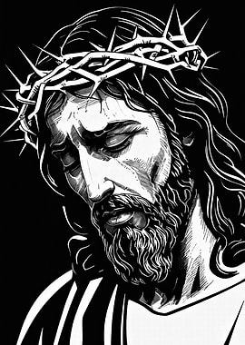 Jesus Christ with Crown of Thorns