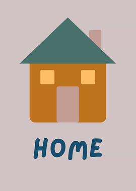Minimalist Home Illustration