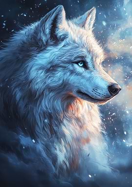 White Wolf Portrait