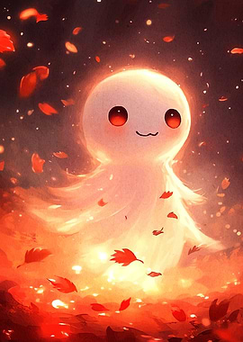 Glowing Spirit Autumn Leaves