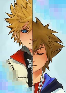 Kingdom Hearts: Sora Split Portrait