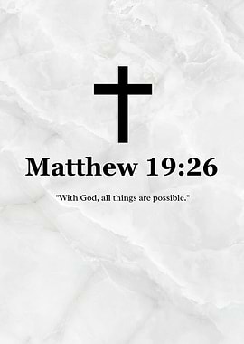 Matthew 19:26 Christian Quote