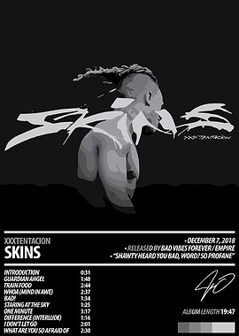 XXXTentacion Skins Album Cover Art