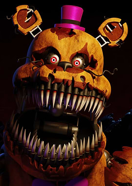 Nightmare Fredbear close-up
