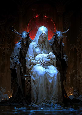 Madonna with Lamb and Demons