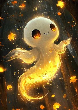 Cute Autumn Ghost