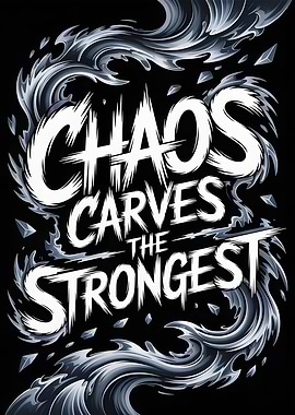 Chaos Carves the Strongest Typography Art