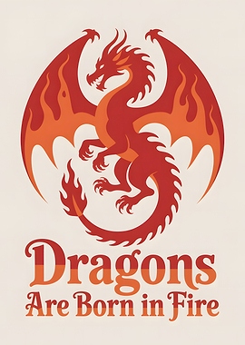 Dragons Are Born in Fire Poster