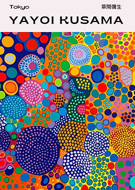 Yayoi Kusama Tokyo Colorful Abstract Art