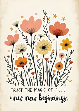 Floral Art: Trust the Magic of new beginnings