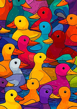 Colorful Ducks