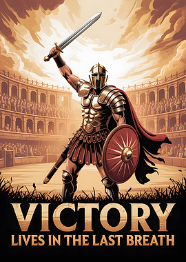 Gladiator Victory in Arena