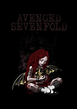 Avenged Sevenfold artwork with winged girl