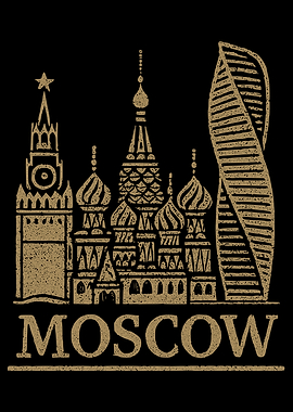 Moscow Skyline Illustration