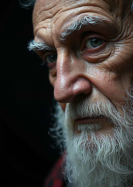 Detailed Portrait of an Elderly Man