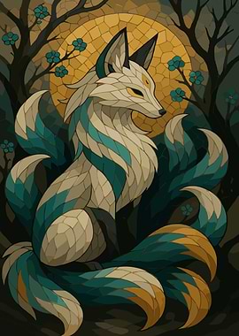 Nine-tailed Fox Digital Art
