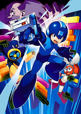 Mega Man and Friends Action Shot