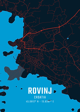 Rovinj City Map