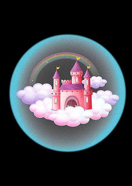 Pink Castle in the Clouds