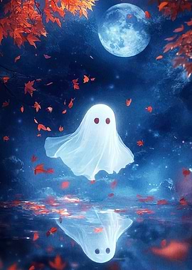 Ghostly Reflection Moonlight