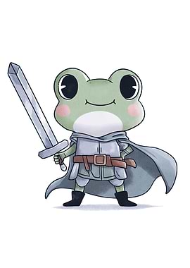 Frog Warrior with Sword