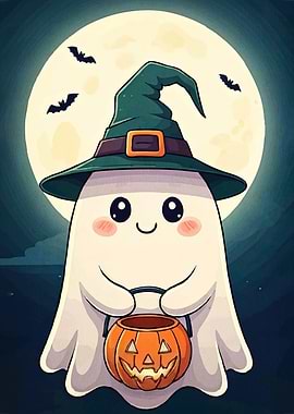 Halloween Ghost Pumpkin