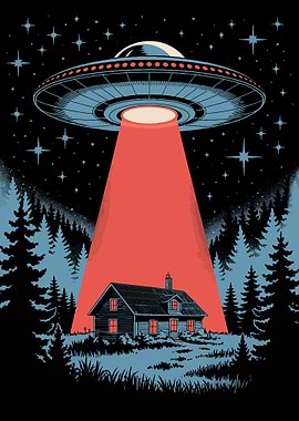 UFO Abduction in Forest