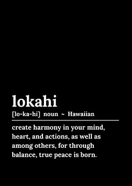 Lokahi Hawaiian Definition