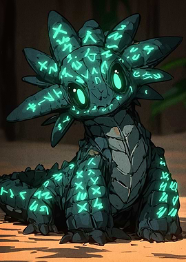 Glowing Runes Dragon