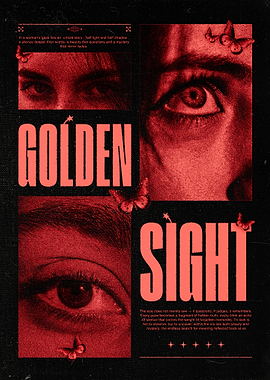 Golden Sight: Eye Collage Art
