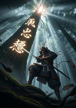 Samurai in Forest