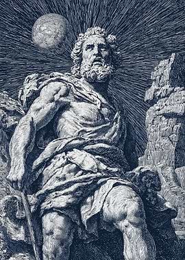 Titan Beneath the Moon