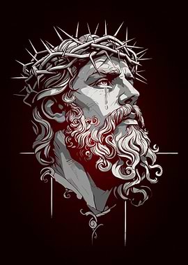 Jesus Christ with Crown of Thorns