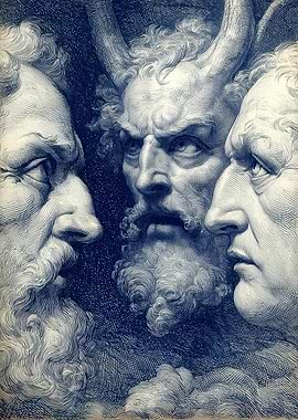 Three Angry Men Engraving