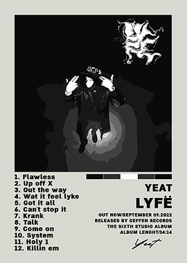 Yeat LYFË Album Cover Art