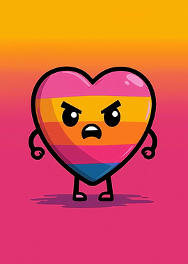 Angry Heart Character