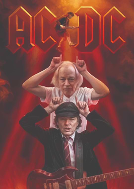 AC/DC Band Members Portrait