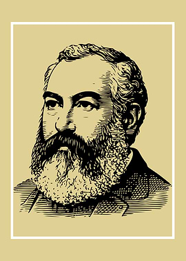 Vintage Portrait of a Bearded Man